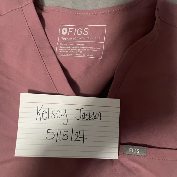 Women FIGS- mineral mauve - Picture 3 of 6